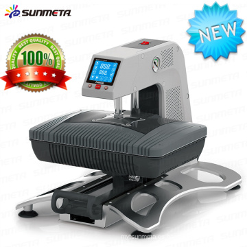 2015 Sunmeta automática digital todo en una máquina de sublimación de prensa de calor